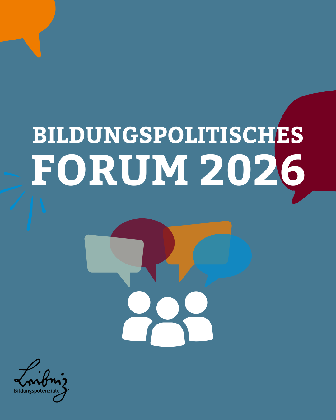 Banner Save the Date Bildungspolitisches Forum 2026